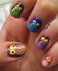50 Animal Themed Nail Art Designs To Inspire You Animal Nail Art Owl Nail Art Bird Nail Art