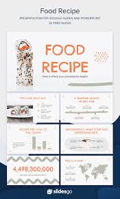 Share Your Food Recipe With This Cool Google Slides Theme And Powerpoint Template For Your Presentation C Powerpoint Templates Powerpoint Google Slides Themes