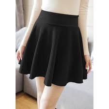 Chân váy xòe ngắn màu đen thời trang, năng động, dễ mặc | Lazada.vn
