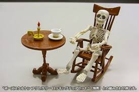pose skeleton rement haunted dollhouse ornament decor