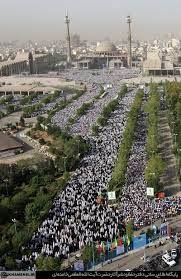 عکس / تصاویر هوایی از نماز عید فطر