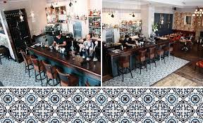 Blue Cement Tiles Bar Mosaicdelsur Cementtiles Cement Tile Encaustic Tile Laundry Craft Rooms
