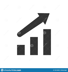 Growth Chart Icon Stock Vector Illustration Of Bars 129166603