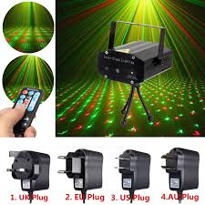Mini R G Auto Voice Led Laser Stage Light Projector With Remote Controller For Xmas Dj Disco Party Alexnld Com