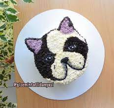 gizemintatlidunyasi seker hamursuz pasta isteyenlere yeni oneri kremali pastalar frenchbulldog frenchbulldogcake pastalar pasta kurabi ye