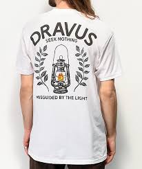 Dravus Misguided Light White T Shirt
