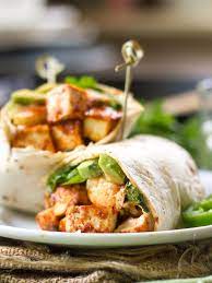 34 Garlic Roasted Cauliflower Tofu Burritos Greatist Https Greatist Com Health Healthy Tofu Recipes Vegan Mexican Recipes Recipes Healthy Sandwiches