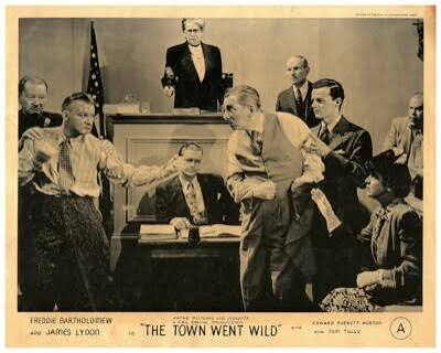 The Town Went Wild Edward Everett Horton Freddie Bartholomew Tom Tully  Fighting | eBay