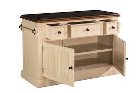 Hillsdale furniture brigham kitchen island with granite top, gray. Tuscan Retreat 3 Drawer 4 Door Large Granite Top Kitchen Island Country White With Antique Pine T