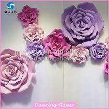 Dangling flowers that can decorate your ceiling or any other home interiors. Foam Paper Handmade Flower Wall Backdrop Wedding Stage Decoration Paper Flower Backdrop Flower Wall Backdrop Paper Flowers