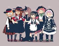 Black Cat World My Little Witch Academia Little Witch Academy Little Witch Academia Characters