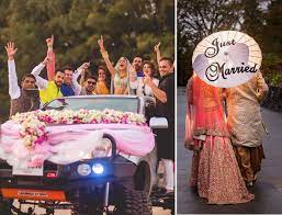 Groom And Bride Exit Ideas For Indian Weddings For A Wow Vidai Thailand Wedding Wedding Transportation Indian Wedding