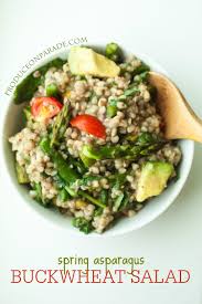 Spring Asparagus Buckwheat Salad Kirschtomaten Buchweizengrutze Und Herzhaft