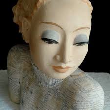 Buste Mit Der Zeit Keramik Kunst Steinskulptur Keramik