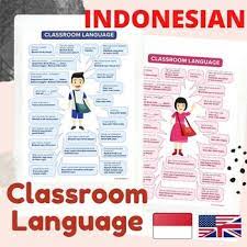 Bahasa indonesia to english translation; Bahasa Indonesia Classroom Language Posters English Indonesian Bilingual