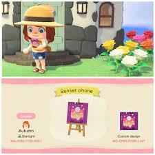 My Starry Desert Sunset Nook Phone Thought I D Share It For Anyone Who May Want It Acqr New Animal Crossing Animal Crossing Movie Animal Crossing Game