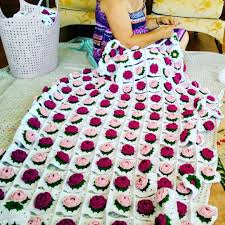 Cift Kisilik Yatak Ortusu Gullu Modellere Doyamiyorum Yatak Ortusu Orgu Battaniye Yatak