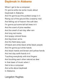 Daybreak In Alabama Langston Hughes Poetic Words Wisdom Quotes Poetry Quotes
