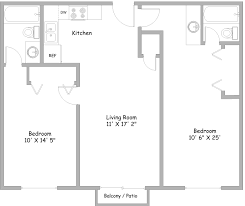 This charming little house with generous front porch is perfect for a second home or a lake house. 2 Bedroom Flat Plan Drawing