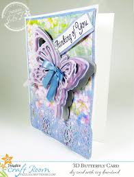 Download 3d Butterfly Card Pazzles Craft Room PSD Mockup Templates