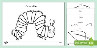 The spruce / wenjia tang take a break and have some fun with this collection of free, printable co. Very Hungry Caterpillar Colouring Pages Easy To Print Off