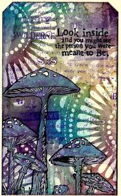 Artful Evidence Mushrooms Tag Art Journal Inspiration Art Art Journal