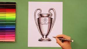 Exported and replicated in cinema 4d r16 and 3ds max 2014. How To Draw Uefa Champions League Trophy Youtube