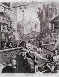 A political print supporting a ministerial measure against. Paintingdb Hogarth William Gin Lane William Hogarth Cartoon Museum Gin