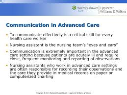 Ppt Chapter 1 Working In An Advanced Care Setting