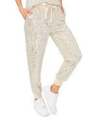 1 State Sequin High Rise Drawstring Joggers Dillard S