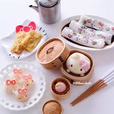 このキャラ点心をながめているだけでシアワセな気分になるから 見てみて 点心 カフェフード カエルケーキ