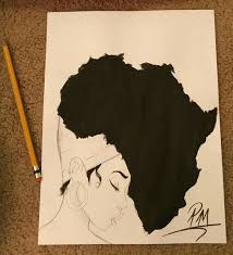 Nubian Queen African Queen Black Pride Tattoos African American Pride With Another Frohawk Option With A Scarf Of Headband Africa Black Art Tattoo Black Art Painting Africa Tattoos