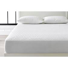 Slide 1 of 2, active. Stylewell Microban Anti Microbial White Full Mattress Protector 15602 The Home Depot