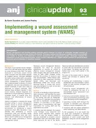 Pdf Implementing A Wound Assessment And Management System