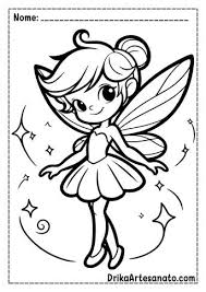 fada desenho para colorir