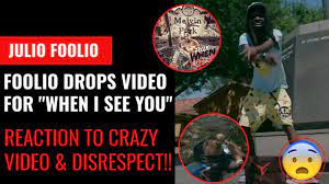 This the most disrespectful video i ever seen foolio when i see remix yungeen ace diss reaction.mp3. Julio Foolio When I See You Hidden Messages In The Viral Diss Foolio Drops Video Goes Overboard Youtube