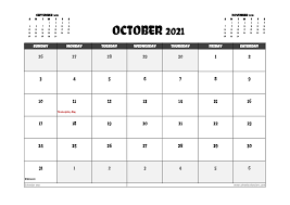 The calendar downloads are also compatible with google docs. Free October 2021 Calendar Canada Printable 12 Templates