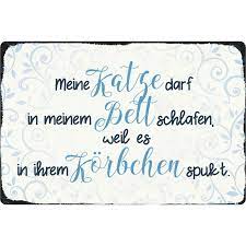 Kinder bett madchen kind suite continental twin prinzessin bett disney prinzessinnen bett madchen in 90471 nurnberg for 60 00 for zimmereinblick der kleinen kinderzimmer dekor ikea bett und. Schild Spruch Katze Darf In Bett Schlafen In Korbchen Spukt 20 X 3 7 99