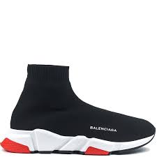 Buy balenciaga speed trainer replica online from sneakerreps.org. Balenciaga Speed Trainer Black Red Pluggi