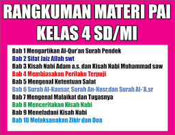 Video ini berisikan rangkuman materi pai kelas 8 bab 3: Rangkuman Materi Pai Kelas 4 Sd Mi Semester 1 2 Lengkap