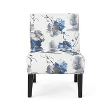 Noble House Kassi Traditional Multi Colored Floral Fabric Accent Chair 42729 The Home Depot Fabric Accent Chair Accent Chairs Noble House