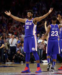 Joel embiid took a break from tuesday's game to hang out with a fan. Watch This Video Of Joel Embiid Dancing After Dunking