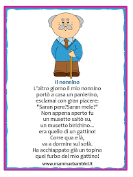 Poesia Nonno Con Disegno Jpg 718 957 Filastrocche Nonni Festa Dei Nonni