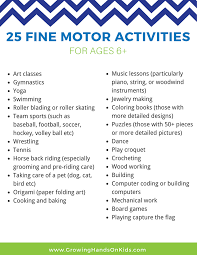25 Fine Motor Activities For Older Kids Ages 6