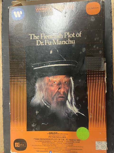 Vintage The Fiendish Plot Of Dr Fu Manchu Big Box BETA Cassette Tape RARE