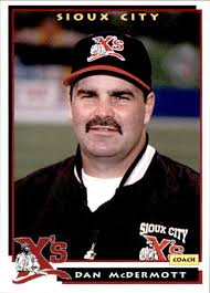 1996 Sioux City Explorers #4 Dan McDermott Briar Cliff Coach Baseball Card 