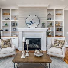 Find the perfect balance between comfort and style with overstock your online furniture store! 75 Beautiful Farmhouse Living Room With Gray Walls Pictures Ideas July 2021 Houzz