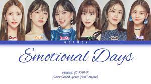 60 days (2019) determination to part ways (2021) Gfriend Emotional Days ì—¬ìžì¹œêµ¬ Emotional Days Color Coded Lyrics Kan Rom Indonesia Youtube