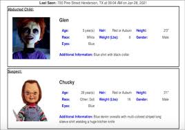 The texas department of public safety (dps) was given legislative authority to coordinate the state's amber alert network, which served as the role model for the subsequent silver, blue, and endangered. Dlisted Open Post Hosted By The Amber Alert For Chucky And His Son Glen
