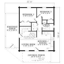 Log Style House Plan 4 Beds 2 Baths 2911 Sq Ft Plan 117 110 Cabin Floor Plans Cabin House Plans Log Cabin House Plans
